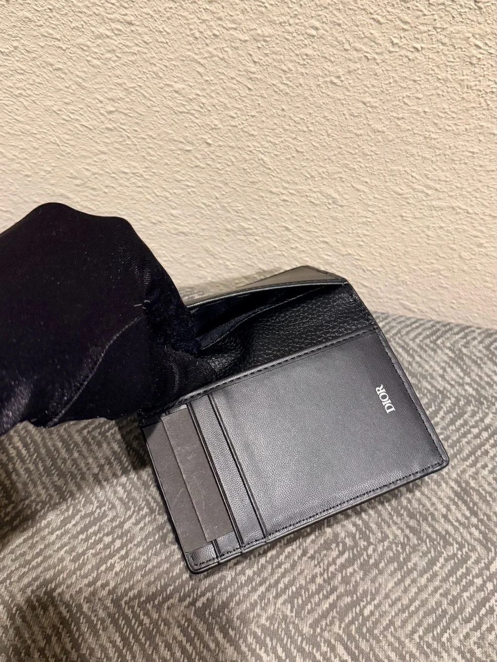 Christian Dior Unisex Black VIP Cardholder with CD Logo